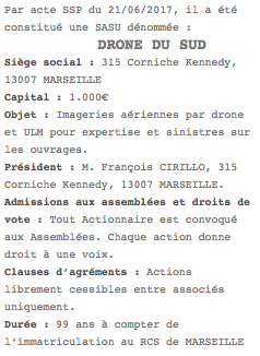 publication legale sasu marseille